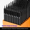 WUTA 10 Piece Hole Punch Set, Round Hole Punches (0.5mm-5mm)