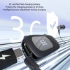Retractable Headset, Ergonomic Clip On Bluetooth Headset with Vibration Alert