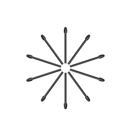 HUION 10 Pack Replacement Nibs PN06 Compatible with Pen Stylus PW600L for Drawing Tablets Kamvas 13(Gen 3), Kamvas Pro 19， Kamvas Pro 27