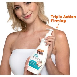 Palmer’s Cocoa Butter Formula Skin Firming Body Lotion – Toning & Tightening Moisturizer with Q10, Collagen & Elastin, Pump Bottle, 13.5 oz.