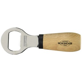 Suncraft BM-214 Bottle Opener, Made in Japan, Natural Wood Pattern, Mokuhouse, Brown, 4.7 inches (12 cm)