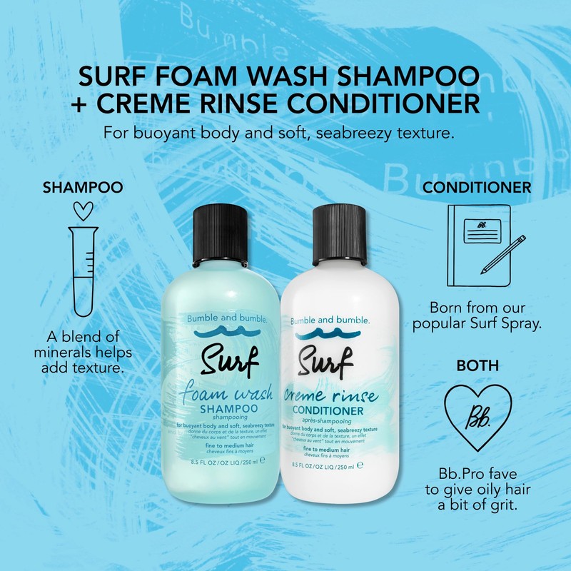 Bumble and bumble. Surf Foam Wash Texturizing Shampoo | For
