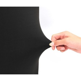 J&C Travel Luggage Cover Spandex Material Dustproof Lightweight Suitcase Set Covers (L: 27-30 inch, XL: 31-32 inch, Black, Oxford, Dirt Resistant, Spinner Wheels)