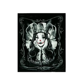 JPI Plush Throw Blanket - Queen of Fools - Queen Bed 79"x 95" - Special Edition Faux Fur Blanket for Beds, Sofa, Couch, Picnic, Camping