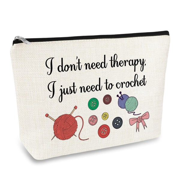 Crochet Gifts for Crochet Lovers Makeup Bag Funny Knitting Gifts