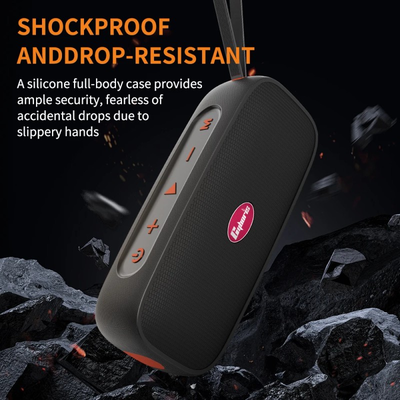 Shockproof Waterproof 40W Wireless Speaker 360° Surround Sound Deep Bass