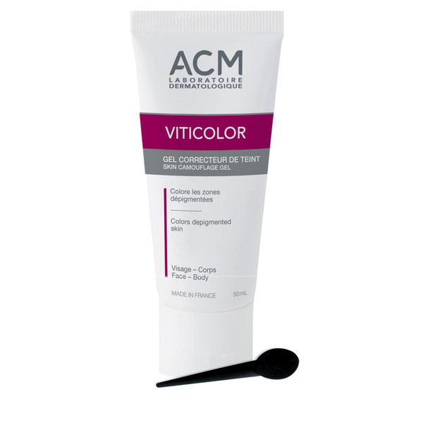 VITICOLOR SKIN CAMOUFLAGE GEL. Long lasting natural colouration for Vitiligo Skin. 50ml by Oxyvita Ltd