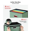 Oterri 2 Pack File Organizer Boxes with Lids, File Box