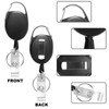 Pack of 5 Key Fobs, Extendable, Key Chain with Drawstring,
