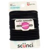 Scunci No Damage satin smooth Medium hold Black Hair Elastics