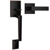 Brightify Front Door Handle, Modern Exterior Door Handle with Passage