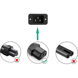 3 Prong Australia Plug 18 AWG Power Cord with IEC 320 C13 Blade-Type Receptacles On The emale End for PCs Remote Monitor Plasma TVs & Computers Cooker Power Adapters Cord