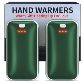 Hand Warmers Rechargeable, 2 Pack Electric Hand Warmer, Reusable Portable Pocket Heater USB Handwarmers, Gifts for Men, Women, Indoor, Outdoor, Hiking, Skiing, Camping, Hunting Accessories