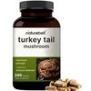 NatureBell Turkey Tail Mushroom Capsules 15,000mg Per Serving, 240 Count