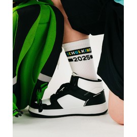 TODO 2025 School Child Socks Boys and Girls 28-32, 33-37 First Day of School Gift Socks School Child School Cone Sports Lessons, Schulkind 2025, 33 - 37