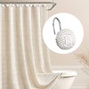 Sunlit Boho Knots Shower Curtain Hooks, Home Decorative White Shower