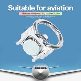 10pcs L Track Single Stud Fitting, L Track Tie Down with Round Rings 4000lbs Strong Capacity Aluminum Stainless Steel Cargo Control for Track Logistic Installation