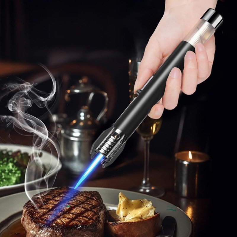 Blazarar Lighter, Bright Fire Lighter, Butane Torch Lighters with Safety