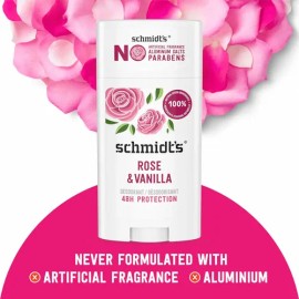 Desodorante Natural Unisex Aroma Rosa Y Vainilla 2 Pz                                                                                                 