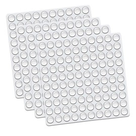 eahsap 400 Piezas de Gomas para Muebles,Topes de Goma Autoadhesiva Pies,Redondos Transparentes Protectores para Muebles,Junta de Goma de Protección Acústica para Puertas,Armarios,Cajones,Jarrones