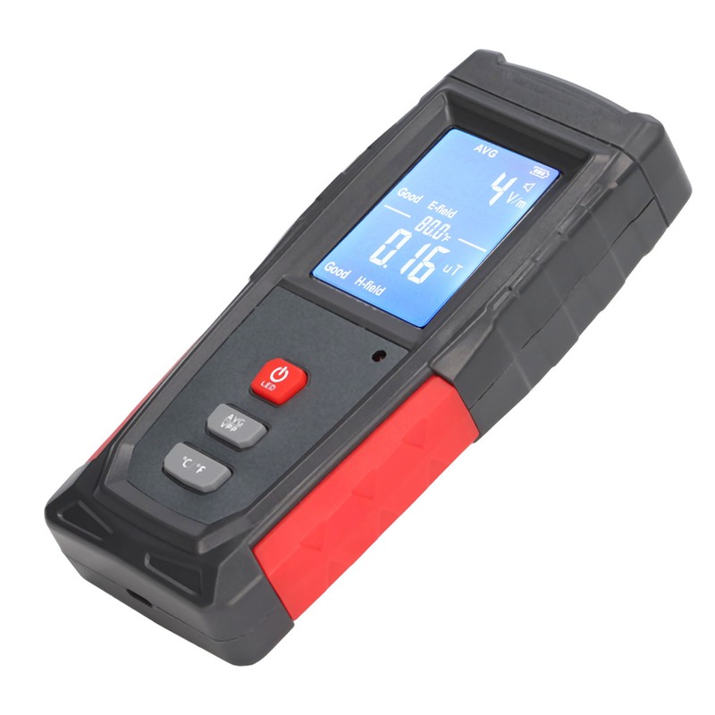 Electromagnetic Radiation Automatic Alarm Plastic Tester EMF Inspection 3.7V 600mAh