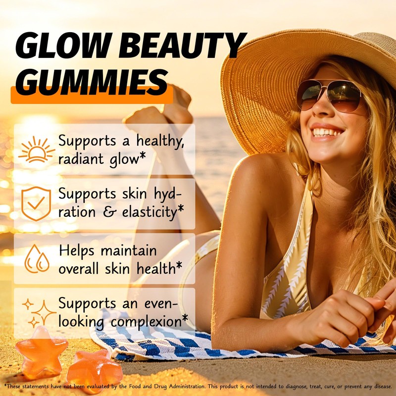 Tanning Gummies Fast Tan Without Sun, 2026 New Tanning Gummies,