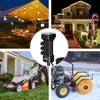K KASONIC - 24 Hour Outdoor Stake Timer, 6 Outlets