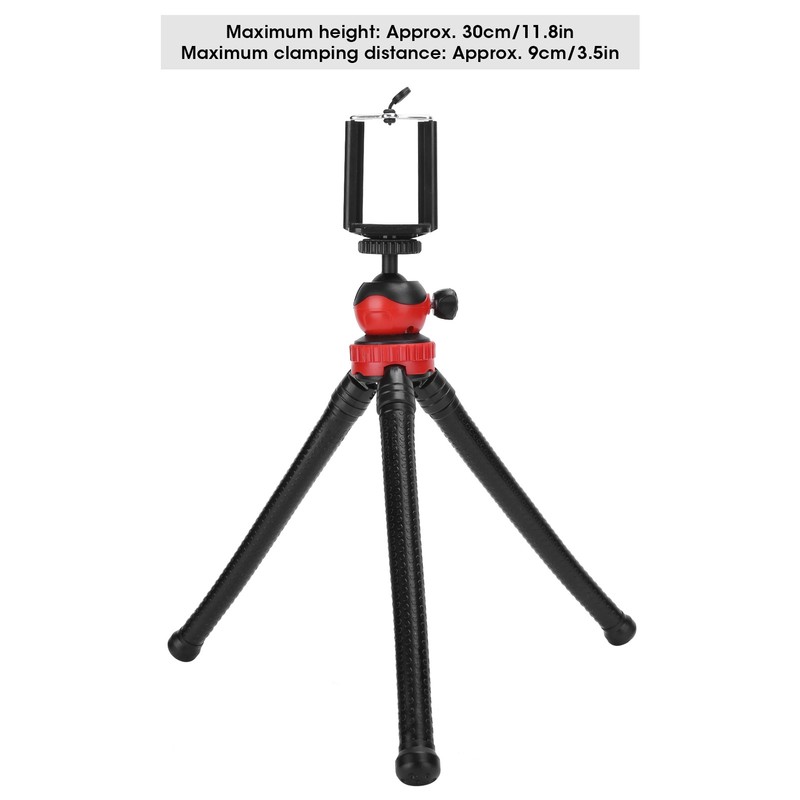 Camera Smart Phone Portable Flexible Rubber Octopus Tripod Bracket Shooting
