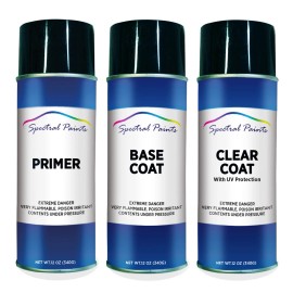 For GMC 158A Atlantic Blue Met. Spray Paint Primer & Clear Compatible