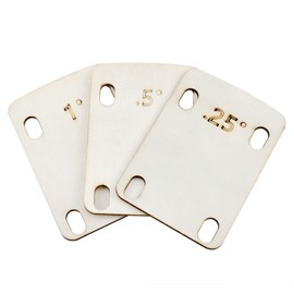 XZW Guitar Neck Shims Guitar Neck Wood Shims Guitar Neck Plate Bass Guitar Neck Electric Guitar Parts Neck Bottom Adjustment Gasket Guitar Accessory 1 Set
