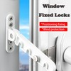 Set of 4 Metal Window Locks, Window Stoppers, Window Tilt