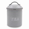 Lesser & Pavey New Sweet Home Tea Canister, Metal, Grey, 11 x 11 x 19 cm