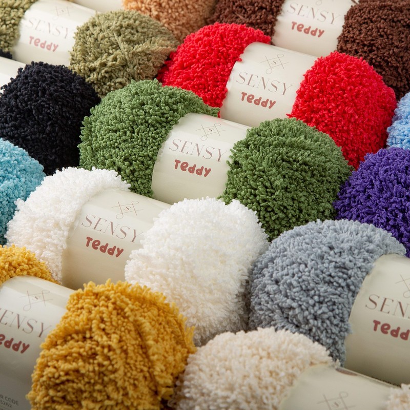 Sensy Teddy Sheepy Sherpa Fleece - Soft Fluffy Cozy Yarn