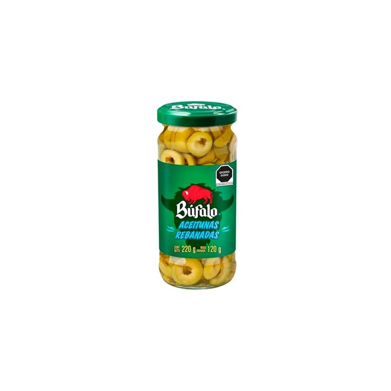 Búfalo aceitunas rebanadas 220 g