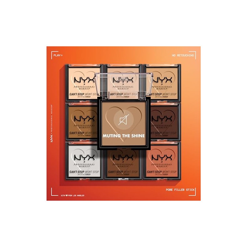 NYX Professional Makeup, Can´t Stop Won´t Stop, Polvo matificante, Tono