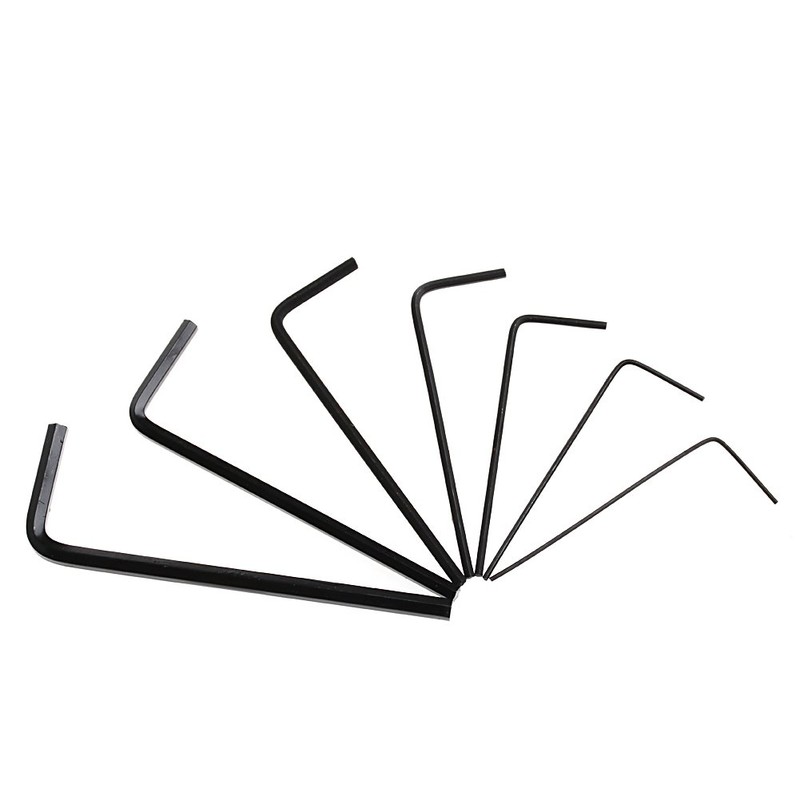 Buwei New 7pcs 0.7mm-3mm Mini Hex Socket Key Set Wrench