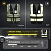 AYKRM 11 colors available safety vest black mesh High Visibility