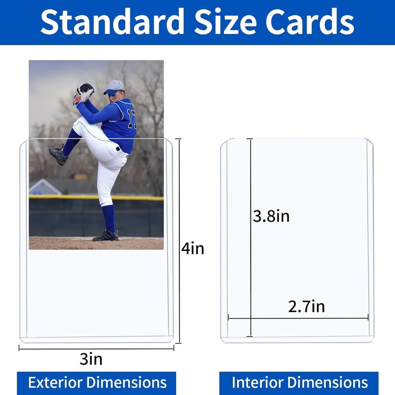 Svalor Trading Card Sleeves Hard Plastic Clear Case Holder 42Pc
