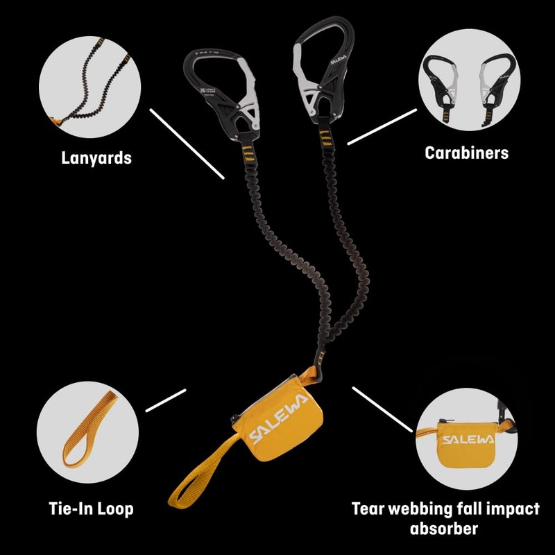 Salewa Ergo Core Via Ferrata Set , Black