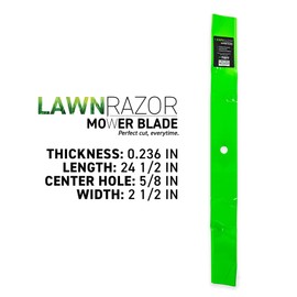 8TEN LawnRAZOR Blade for Gravely PM310 PM320 PM272Z PM272H Pro-Turn 472 272 72-Inch Deck 09290600 (Mulching) 3 Pack