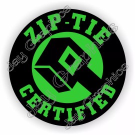 Unbranded 20 pcs Funny ZIP TIE Certified Hard Hat Stickers Welding Helmet Decals (Lime)