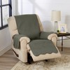 Great Bay Home Medallion Stitched Solid Furniture Protector Stain Resistant