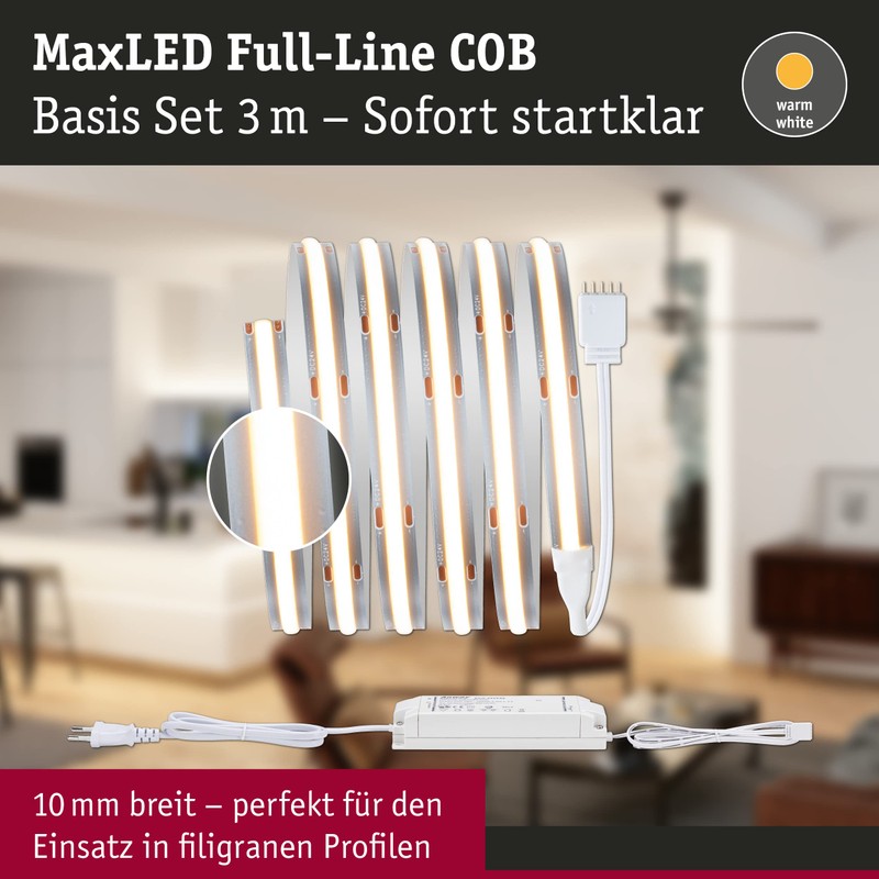 Paulmann 71048 MaxLED 1000 LED Strip Full-Line COB Complete Set