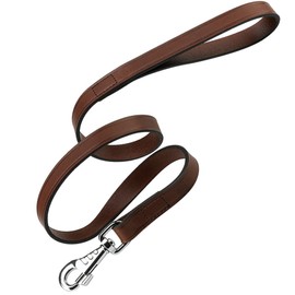 Ferplast Genuine Leather Dog Lead VIP, Leather Dog Leash, Length 150 cm Brown