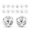Valentines Day Gift for Women Men, 2PCS-Steel Food Decision Dice,