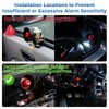 YOMTOVM 12V Car Alarm System, Anti-Theft Horn Siren with 7-Levels