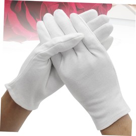 COLLBATH 12 Pair Lightweight Protective Cotton Gloves Wear Resistant Comfortable Safety Gloves for Industrial Gardening Cleaning and Auction Use Cotton for Hand Protection