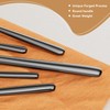 Oval Black 20-Piece Silverware Set, Forged Stainless Steel Flatware Set