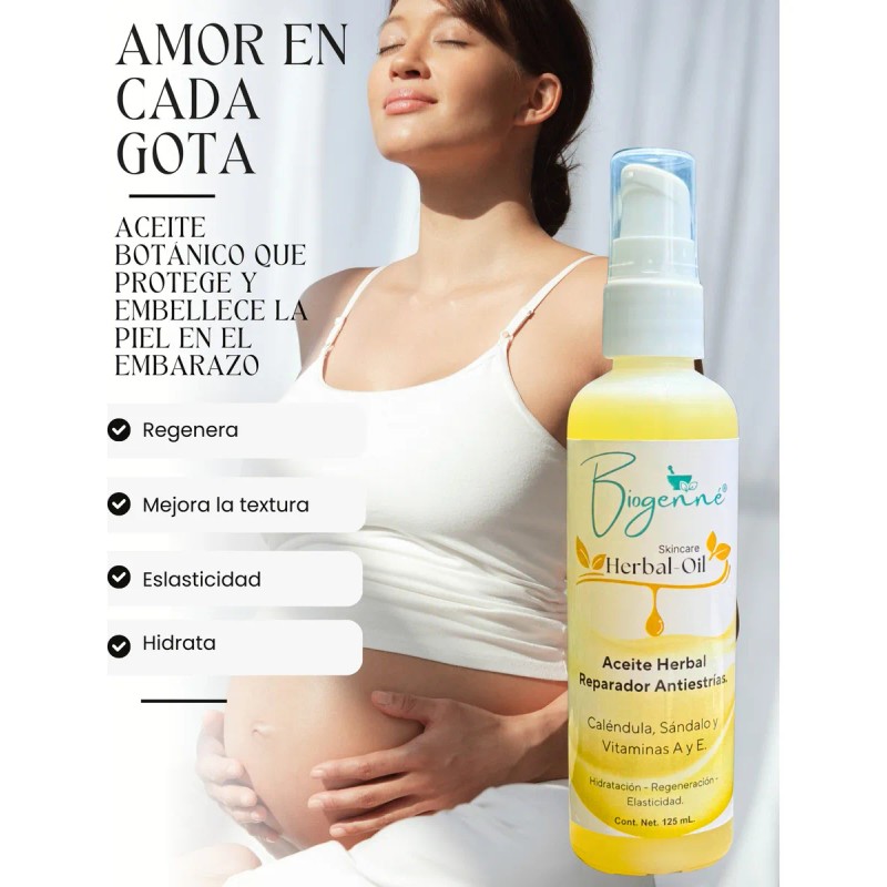 Aceite Regenerador De Cicatrices Y Estrías Calendula 125 Ml Hierbas