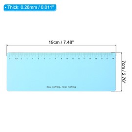 PATIKIL Guided Reading Strips, 10pcs Highlight Colored Overlay Bookmark Reading Tracking Ruler Teacher Teaching Supplies for Classroom, Sky Blue